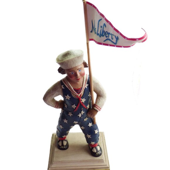 Leo & Marilyn Smith Folk Art Sculpture MS. LIBERTY - Picture 2 of 10